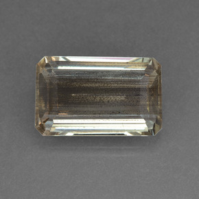 Escapolita Arcoíris colorido natural de 5.78 ct, corte esmeralda, Transparente
