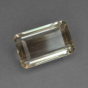 Escapolita Arcoíris colorido natural de 5.78 ct, corte esmeralda, Transparente