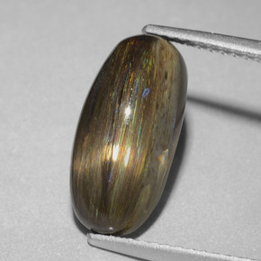 Escapolita multicolor natural de 3,58 ct, corte óvalo, translúcido