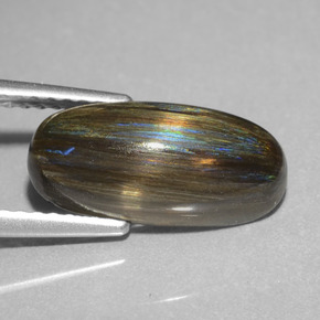 Escapolita multicolor natural de 3,58 ct, corte óvalo, translúcido