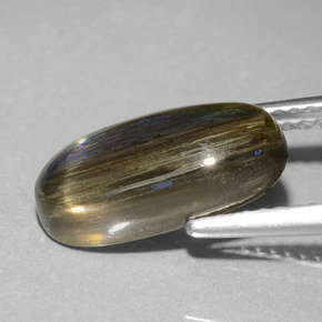 Escapolita multicolor natural de 3,58 ct, corte óvalo, translúcido