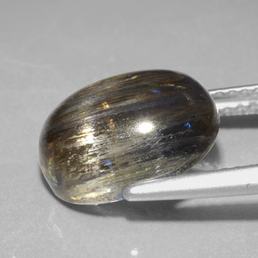 Escapolita multicolor natural de 4,98 ct, corte óvalo, transparente