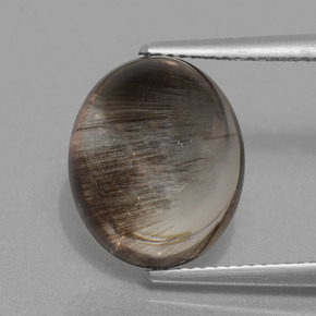 Escapolita multicolor natural de 10,54 ct, corte óvalo, transparente