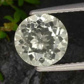 Escapolita Amarillo natural de 1.83 ct, Corte Redondo, VVS-VS