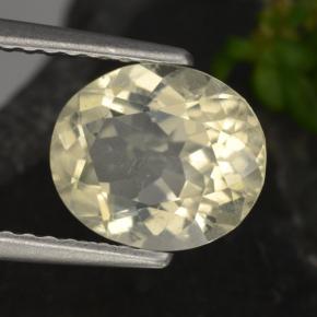 Escapolita amarillo natural de 1,72 ct, corte óvalo, VS