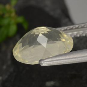 Escapolita amarillo natural de 1,72 ct, corte óvalo, VS