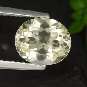 Escapolita amarillo natural de 1,69 ct, corte óvalo, VS