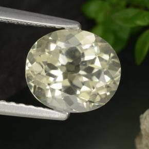 Escapolita amarillo natural de 1,84 ct, corte óvalo, VVS-VS