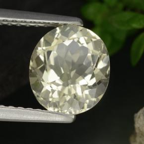 Escapolita amarillo natural de 1,84 ct, corte óvalo, VVS-VS