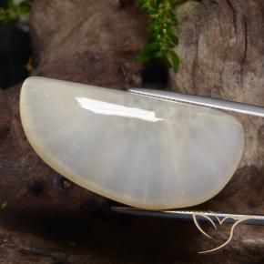 Escolecita Blanco natural de 63.74 ct, Elegante, Opaco