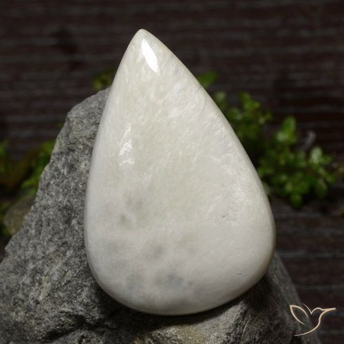 28.69ct Natural Blanco crema Escolecita, En forma de pera, Opaco