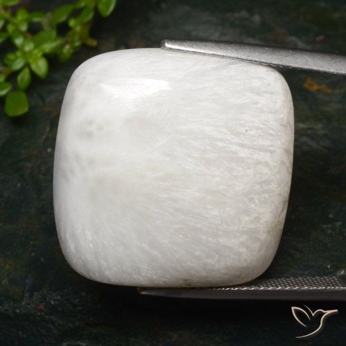 27.96ct Natural Blanco claro Escolecita, Forma Cojín, Opaco