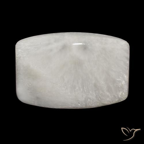18.97ct Blanco crema Escolecita, Forma Cojín, Opaco