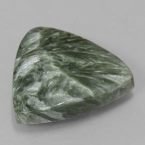 Serafinita Verde natural de 10.32 ct, Trillón, Opaco