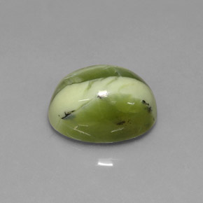 Serpentina verde natural de 3,59 ct, corte óvalo, opaco