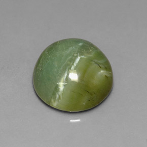 Serpentina verde natural de 4,61 ct, corte redondo, opaco