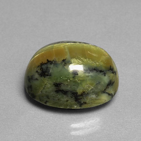 Serpentina verde natural de 10,26 ct, corte óvalo, opaco