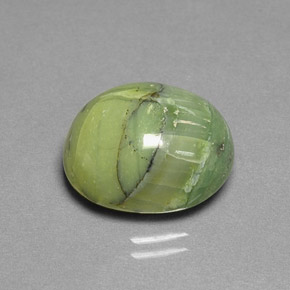 Serpentina verde natural de 8,56 ct, corte óvalo, opaco