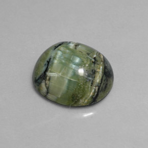 Serpentina verde natural de 4,29 ct, corte óvalo, opaco