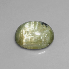 Serpentina verde natural de 3,97 ct, corte óvalo, opaco