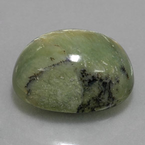 Serpentina verde natural de 7,68 ct, corte óvalo, opaco