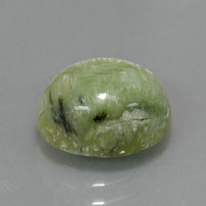 Serpentina verde natural de 2,57 ct, corte óvalo, opaco