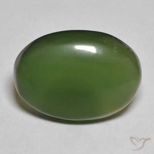 9.27ct Natural Verde oscuro Serpentina, Ovalada, Translúcido