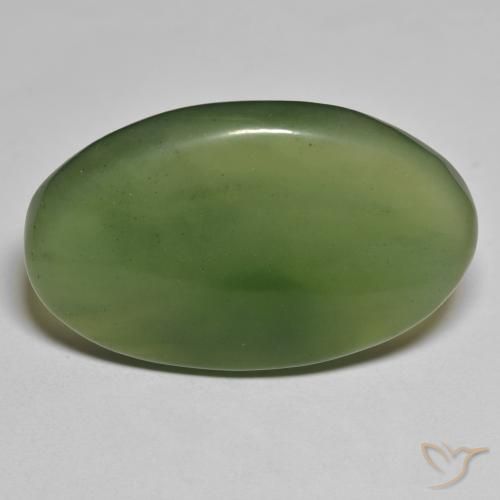 42.73ct Natural Verde alga Serpentina, Ovalada, Translúcido