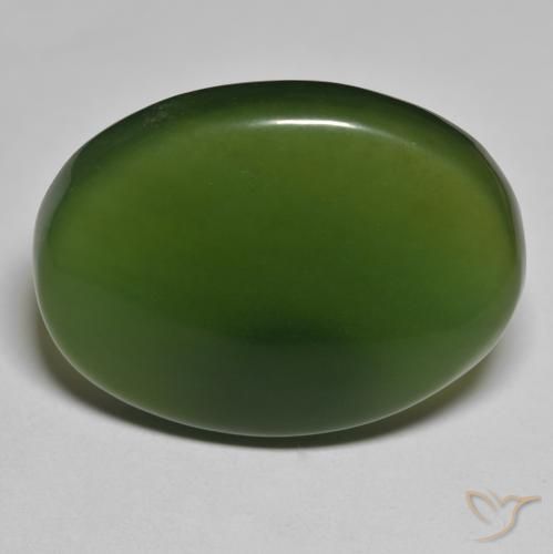 45.91ct Natural Verde alga Serpentina, Ovalada, Translúcido