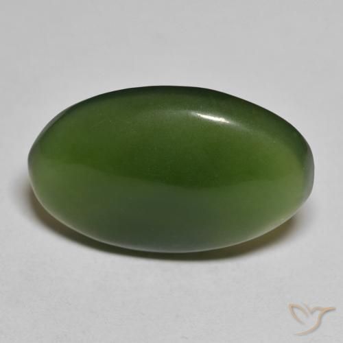 13.52ct Natural Verde alga Serpentina, Ovalada, Translúcido