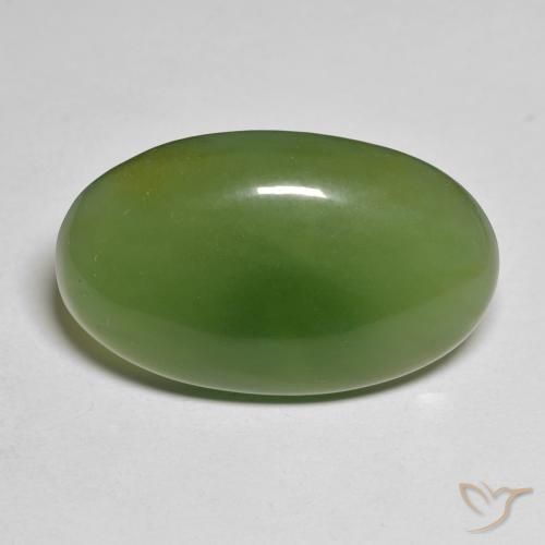 19.17ct Natural Verde alga Serpentina, Ovalada, Translúcido