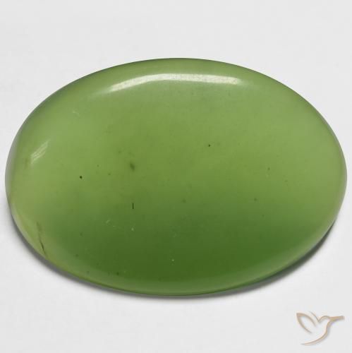 21.49ct Natural Verde oscuro Serpentina, Ovalada, Translúcido