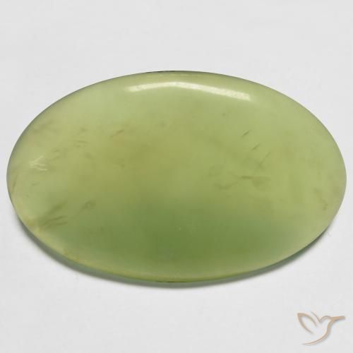 13.23ct Natural Verde lima Serpentina, Ovalada, Translúcido