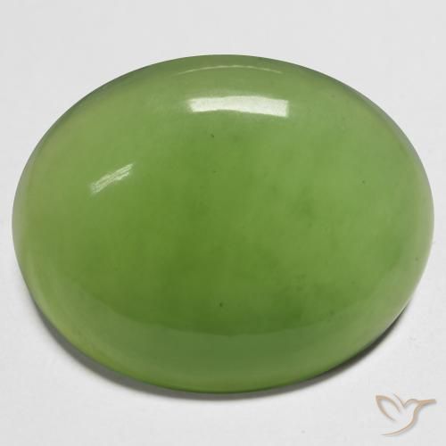 18.71ct Natural Verde medio Serpentina, Ovalada, Translúcido