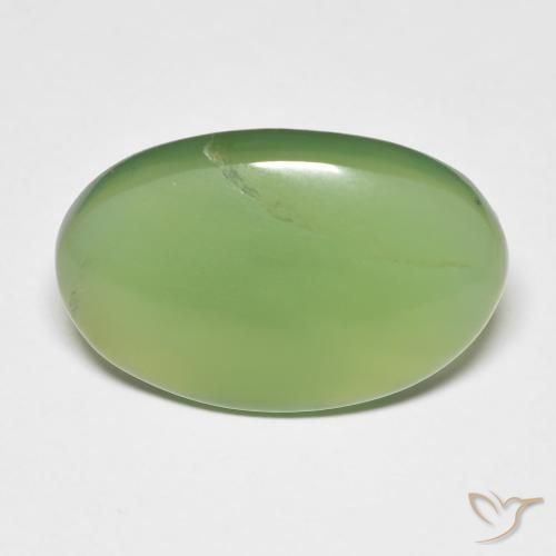 10.29ct Natural Verde medio Serpentina, Ovalada, Translúcido