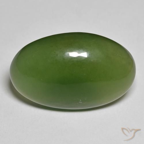 19.27ct Natural Verde terroso Serpentina, Ovalada, Translúcido