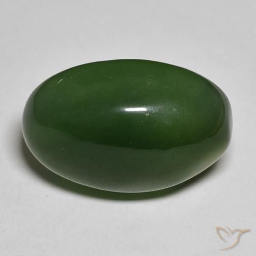 16.53ct Natural Verde alga Serpentina, Ovalada, Translúcido