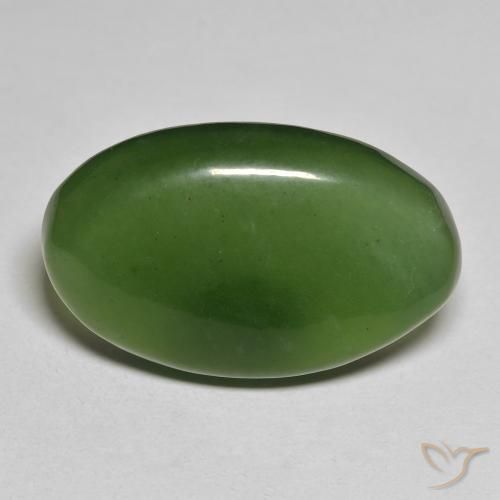 22.15ct Natural Verde alga Serpentina, Ovalada, Translúcido
