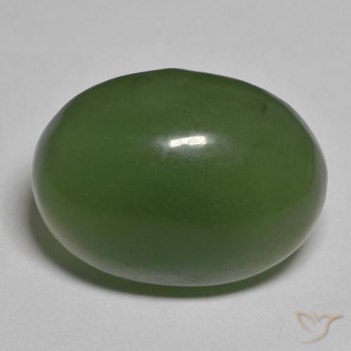 14.04ct Natural Verde alga Serpentina, Ovalada, Translúcido