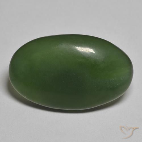10.20ct Natural Verde oscuro Serpentina, Ovalada, Translúcido