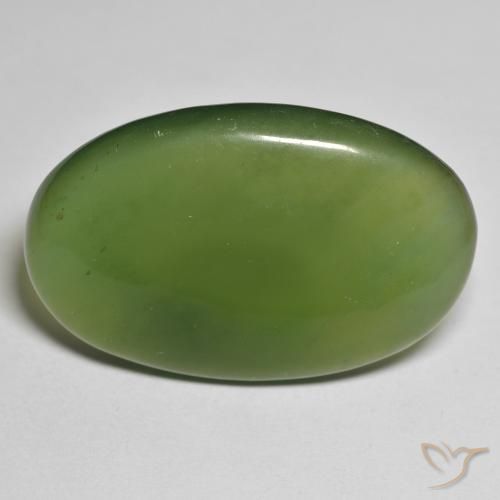 29.57ct Natural Verde alga Serpentina, Ovalada, Translúcido