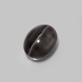 Sillimanite cat's eye marrón natural de 5,20 ct, corte óvalo, translúcido