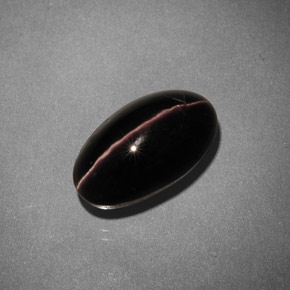 Sillimanite cat's eye marrón natural de 5,42 ct, corte óvalo, opaco
