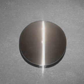 Silimanita ojo de gato marrón natural de 7,63 ct, transparente, transparente / translúcido