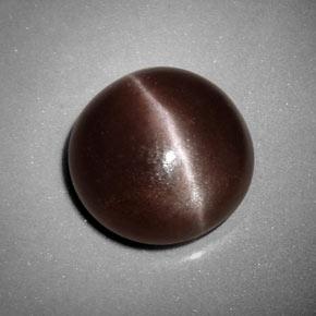 Sillimanite cat's eye marrón natural de 6,99 ct, corte redondo, opaco
