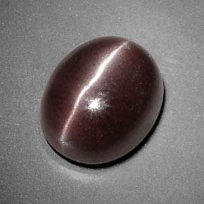 Sillimanite cat's eye marrón natural de 3,85 ct, corte óvalo, opaco