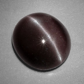 Sillimanite cat's eye marrón natural de 4,87 ct, corte óvalo, opaco