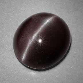 Sillimanite cat's eye marrón natural de 4,87 ct, corte óvalo, opaco