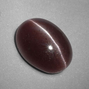 Sillimanite cat's eye marrón natural de 3,47 ct, corte óvalo, opaco