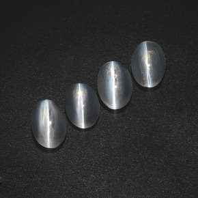 Gemas de Silimanita Ojo de Gato Humo natural de  ct, Corte Óvalo, Translúcido